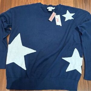 Vineyard Vines Star Intarsia Sweater Size Medium NWT